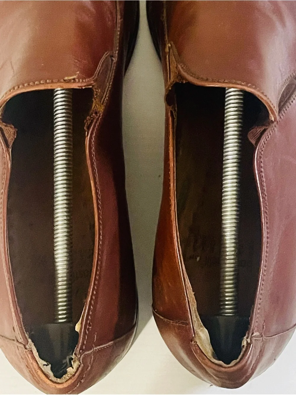Bastianelli For Barneys New York Italian Leather Dress Shoes Sz 11 Brown Slip On